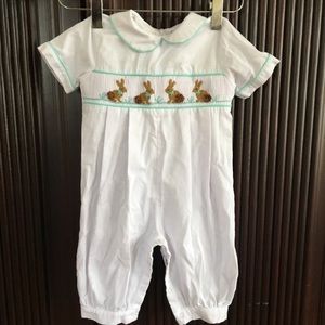 Smocked or Not bunny outfit